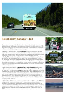Reisebericht Kanada